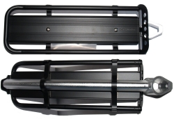Багажник Tranz-x консольный алюм. универсальный, груз до 15кг, черн.