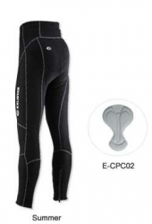 Велорейтузы Exustar CP003 Lycra, летние, черные