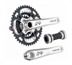 Шатуны Shimano FC-M770-10 Deore XT Hollowtech II 175мм 42x32x24 с кареткой