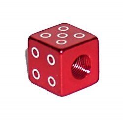 Колпачки X17 алюм. (кубик), красный, 1 шт