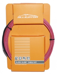 Тросики+рубашки Alligator Тормозной Sleek Glide Cable Kit розовый LY-BPTRD
