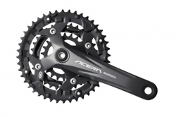 Шатуны Shimano FC-M391, 175мм, 44x32x22, черные