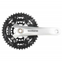 Шатуны Shimano FC-M391, 175мм, 44x32x22, серебристые