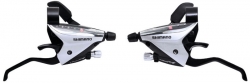 Моноблоки MTB Shimano ST-EF65, пара 7-зв, серебр/черн