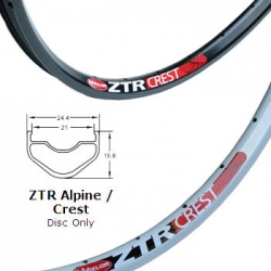 Обод Notubes ZTR Crest 26¨ 32 спицы под диск белый