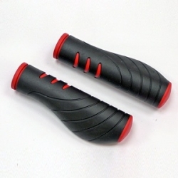 Ручки руля Velo VLG-1389D2 130 мм черный / красный