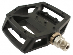 Педали Exustar PB60-BK алюм. платформа литая, на пром.подш, ось Cr-Mo, черн.