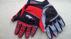 Велоперчатки X-17 XGL-751RD закрытые, красно-черные