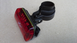 Мигалка задняя X17 Flash 1.1R 5LED, задний, пластиковый красный