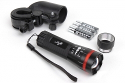 Фара передняя X17 Alpha 3.5 3W, 1CREELED, 120lumens, ZOOM, алюминиевая черная