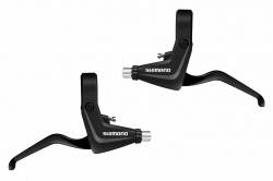 Ручки тормозные Shimano BL-T4010 V-brake Trekking/под 3 пальца, правая и левая, черные