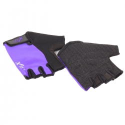 Велоперчатки X17 XGL-525PU фиолетово-черные