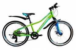 Велосипед CYCLONE DREAM 2,0 зелёно-синий 2017