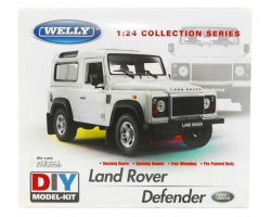 Машинка Сборная модель Welly,Land Rover Defender 1:24 22498KB