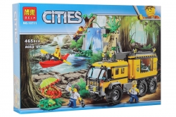 Конструктор Bela Cities 10711 (аналог Lego City 60160) ¨Передвижная лаборатория в джунглях¨, 465 дет