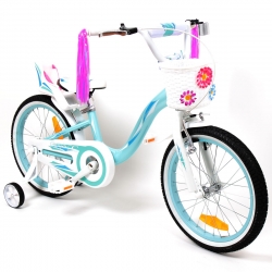 Велосипед VNC Miss бело-голубой, 23 см рама, колеса 18¨