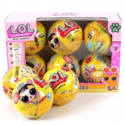 Кукла L.O.L. 3 series Pets с аксессуарами, сюрприз в шарике набор 6шт.