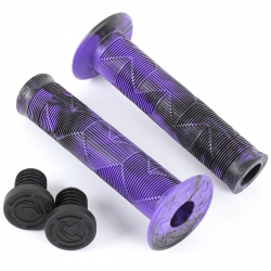 Ручки руля BMX KENCH С фланцем KH-GP-03-Black-Purple