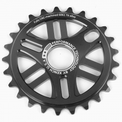 Звезда шатунов BMX KENCH 6 mm 25T фрезерованная черная KH-RN-02-BLK