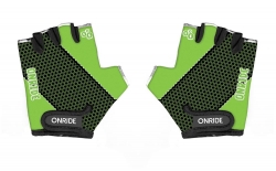 Велоперчатки OnRide Gem детские 7-8, черный-зелёный
