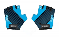 Велоперчатки OnRide Gem детские 9-10, черный-синий