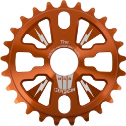 Звезда шатунов BMX KENCH 6 mm 25T фрезерованная оранжевая KH-RN-01-ORG