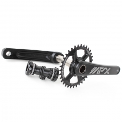 Шатуны PROWHEEL MPX-CR094S-TT, HT2, 34T интегр. ось, выносн. подшип. до 11-ск 175mm