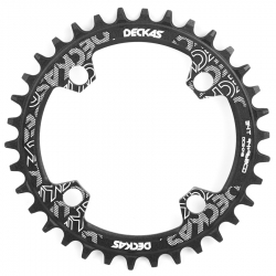 Звезда шатунов Deckas Narrow Wide Round 34T BCD94+96  ALU черная