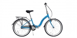 Велосипед Winner IBIZA голубой колеса 24¨, складной | 2024