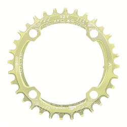 Звезда шатунов Snail Narrow Wide Round 32T BCD104 ALU, зеленый
