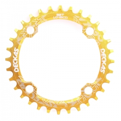 Звезда шатунов Deckas Narrow Wide Round 32T BCD104 ALU золотистая