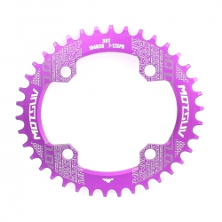 Звезда шатунов Motsuv Narrow Wide Oval 38T BCD104 ALU фиолетовая