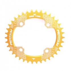 Звезда шатунов Motsuv Narrow Wide Oval 38T BCD104 ALU золотая