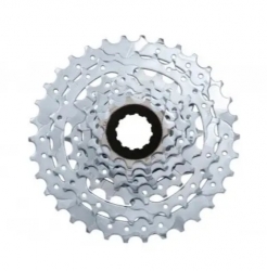 Кассета SunRace CSM40 7AV U, 7 скоростей, 11-34T, серебристая цинковая
