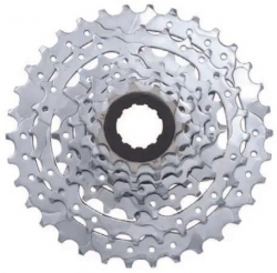 Кассета SunRace CSM40 7AS U, 7 скоростей, 11-28T, серебристая цинковая