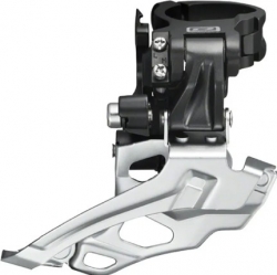 Переключатель скоростей передний Shimano FD-M616 DEORE верхний хомут, универсальная тяга ,адаптер под 31.8mm, 2х10, под 38\44 зуба, black