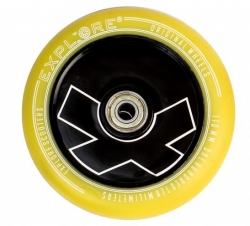 Колесо Explore для трюкового самоката 110мм YELLOW, подшипник abec -9