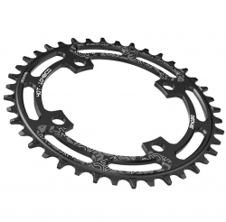 Звезда шатунов Deckas Narrow Wide Round 46T  BCD104  ALU черная