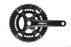 Шатуны OnRide Duet 910, под квадрат, 170мм, 34-50Т BCD: 110/80 мм, на 9/8 шв., черные