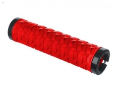 Ручки руля KELLYS Poison Double LockOn красный/черный