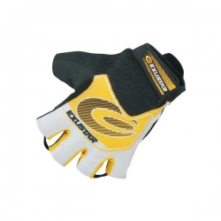 Велоперчатки Exustar CG201 желто-бело-черные, L
