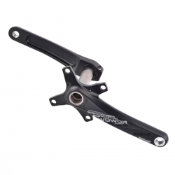 Шатуны Goldix 170 мм без звезд, без комп. каретки, HollowTech ll, чёрные