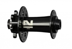 Втулка дисковая передняя Novatec D791SB-12, 24H черная, эксцентрик 115мм, ось 9x112x100мм