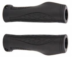 Ручки руля OnRide Uni, эргономические, один замок, 130 мм, чёрные