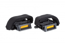 Педали OnRide Fixie (с ременцами), пластик (111 х 98), шарики, черные