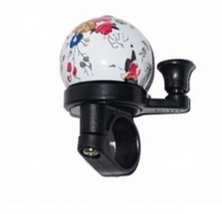 Звонок X17 Стальной с пластиком. цветы/белые