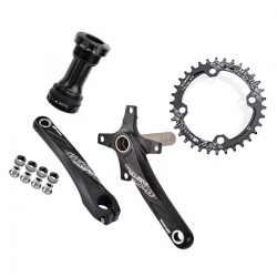 Шатуны Goldix 170 мм 34T, с кареткой BB , HollowTech ll, чёрные