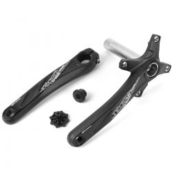 Шатуны Goldix 175 мм без звезд, без комп. каретки, HollowTech ll, чёрные