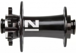 Втулка дисковая передняя Novatec D791SB-12, 32H черная, эксцентрик 115мм, ось 9x112x100мм