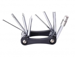 Ключ нож Kenli 9833C, 9 инструментов, 2.5/3/4/5/6/8 мм, +/-/T25